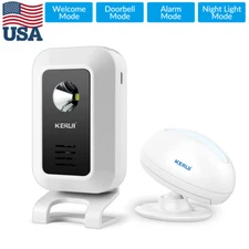 Wireless Entry Door Bell Welcome Motion Sensor Detector Gate Chime Alert Alarm