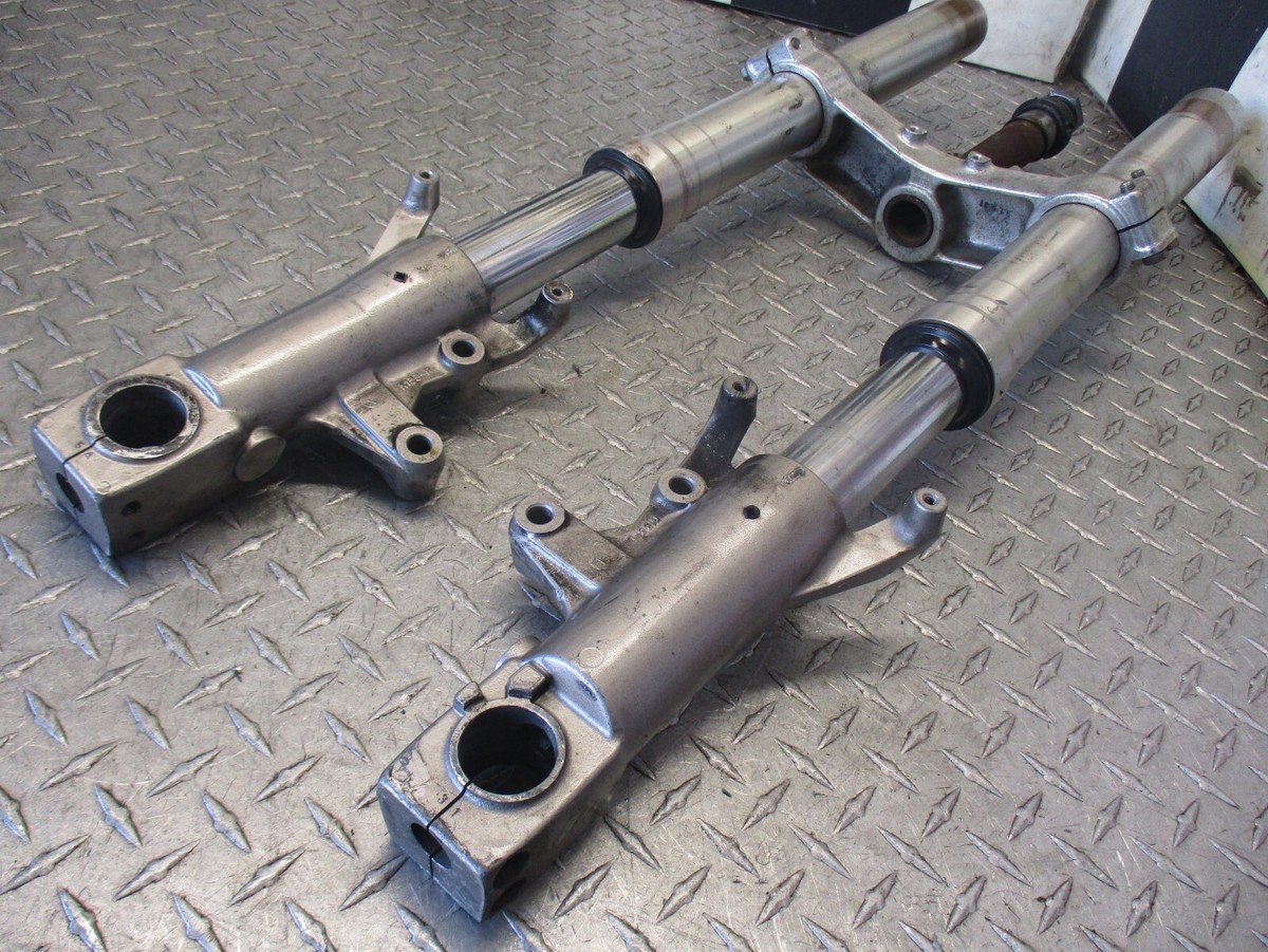 E7 昔のバレルセット 91 1991 NINJA ZX750R ZX7 ZX7R forks fork lower triple tree
