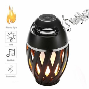 led flame lamp bluetooth speaker