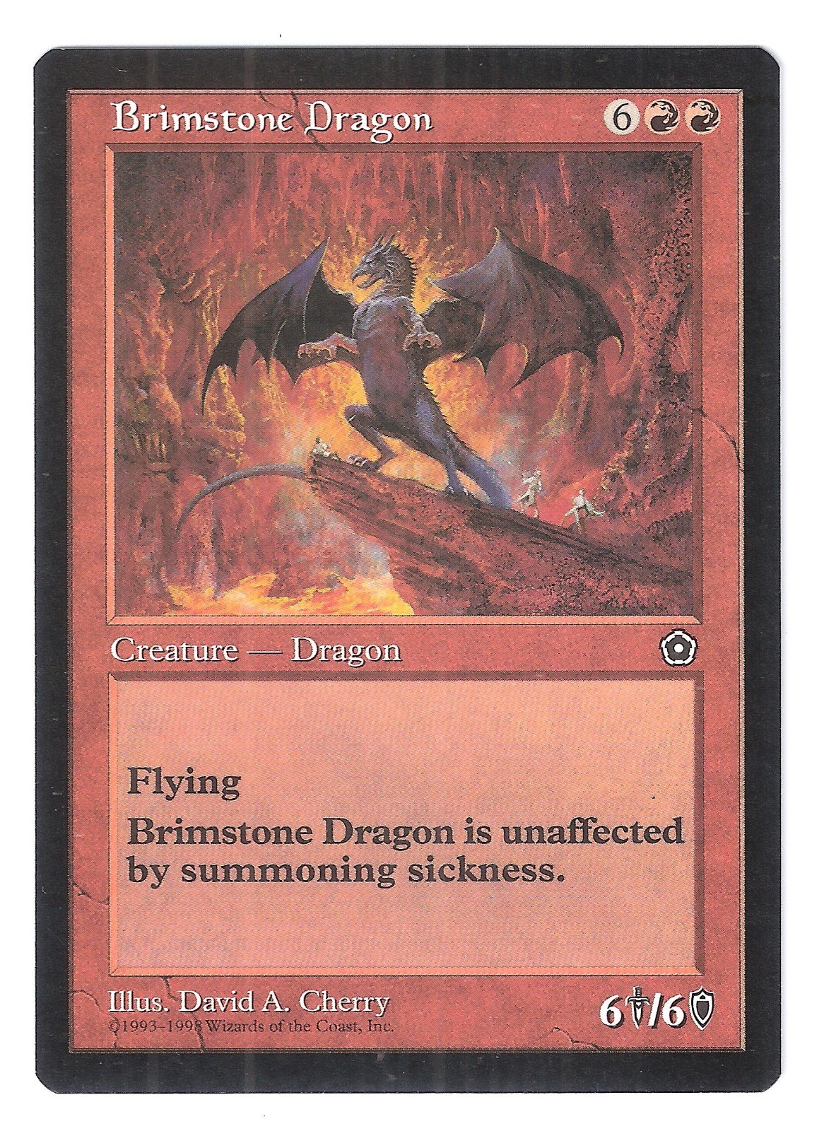 BRIMSTONE DRAGON, PORTAL SECOND AGE NM, MAGIC: THE GATHERING, MTG