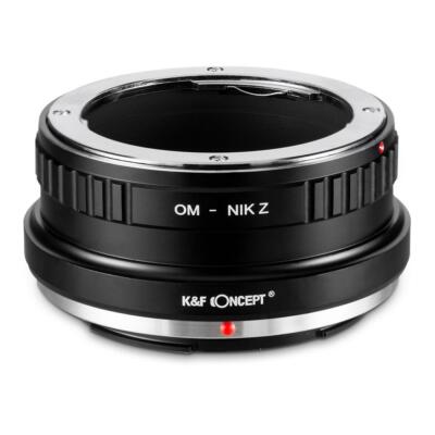K&F Concept Adapter Olympus OM Objektiv auf Nikon Z Mount Kamera, OM-NIK Z 