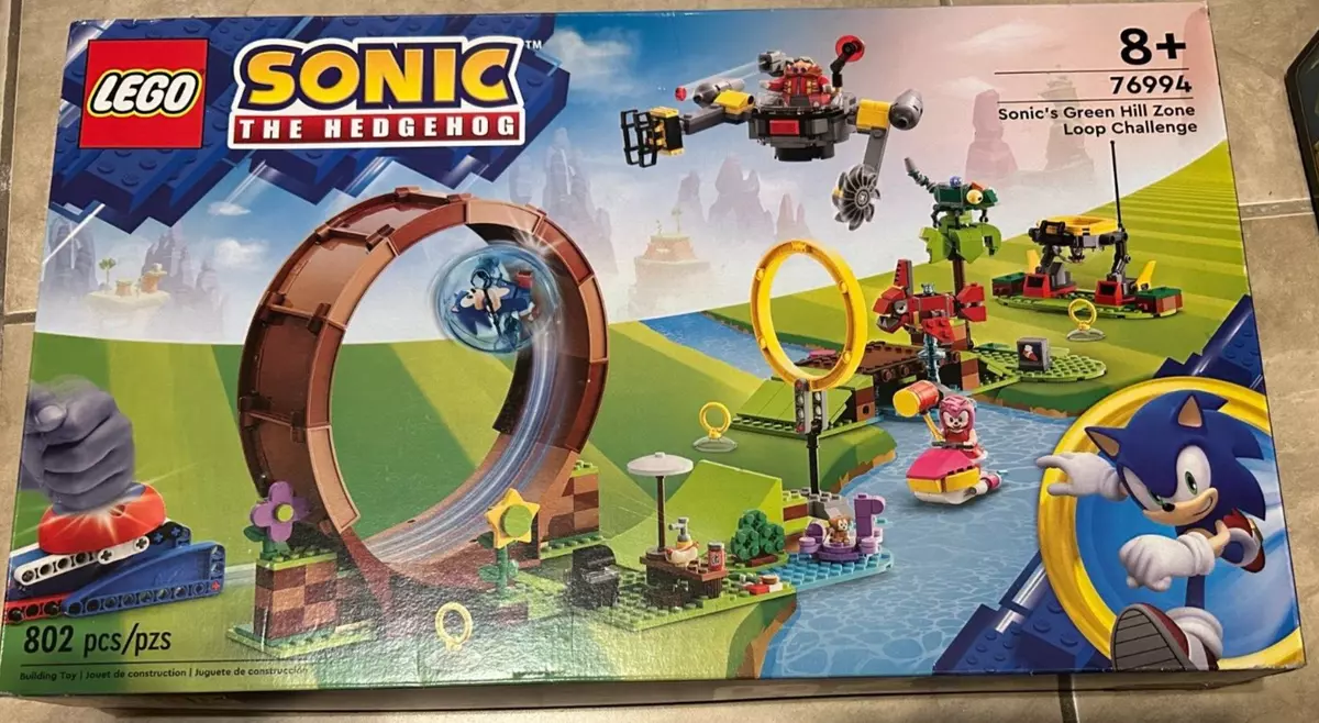 LEGO Sonic the Hedgehog Sonic’s Green Hill Zone Loop Challenge 76994  Building Toy Set, Sonic Adventure Toy with 9 Sonic and Friends Characters,  Fun