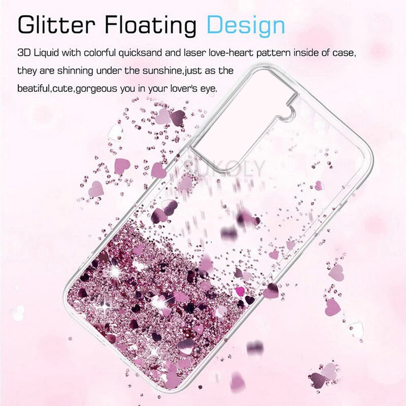 Funda Carcasa Transparente Brillo Arena Rápida Para Samsung S24 Ultra S23 S20 FE A54 A52 A14 Foto 3 de 4