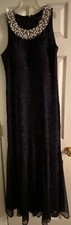 R M Richards Dress Size 16 Formal Bridesmaid Special Occasion Faux Pearl Neck