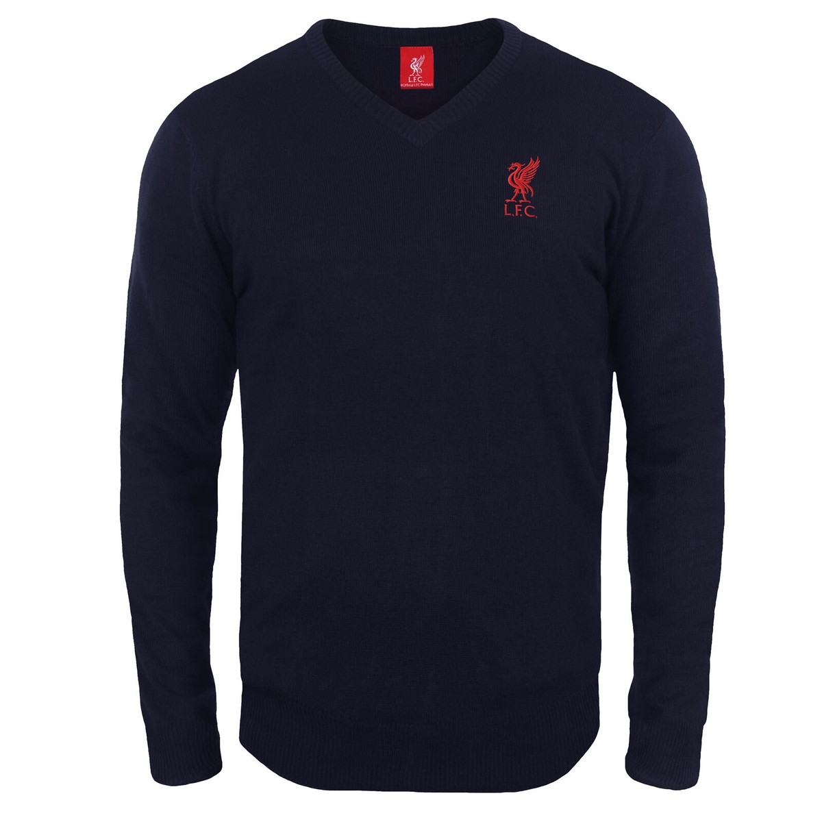 Liverpool FC Mens Jumper Knitted Crest OFFICIAL Football Gift