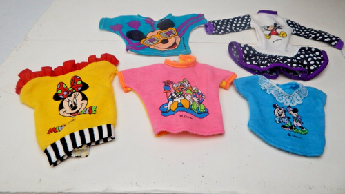 Vintage Barbie Doll Clothes Mickey Minnie Mouse Disney Donald Daisy Duck Shirt - Picture 2 of 7