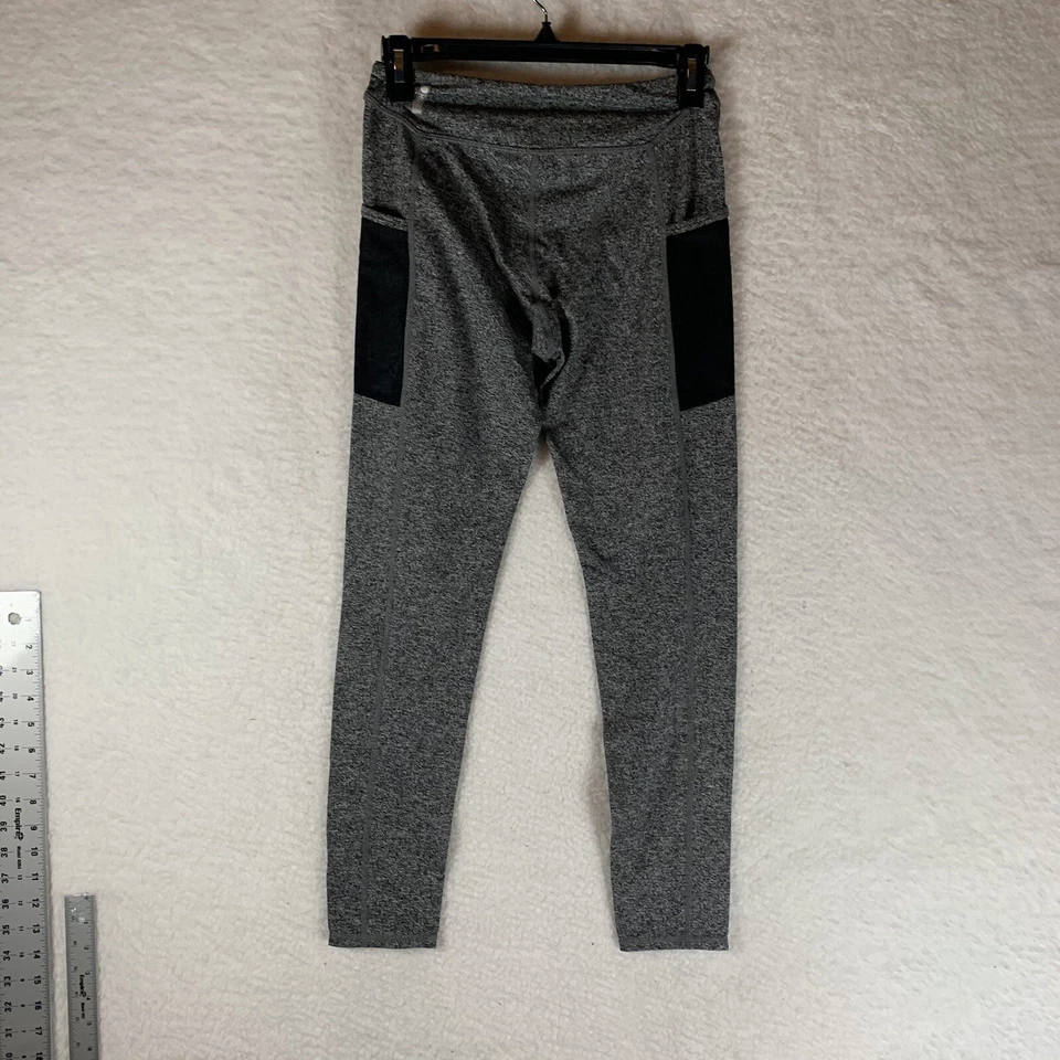 Zella Girl's High Waist Mesh Pocket Legging Gray Black Size XL 14/16 NWT 5909 - Image 2 of 4