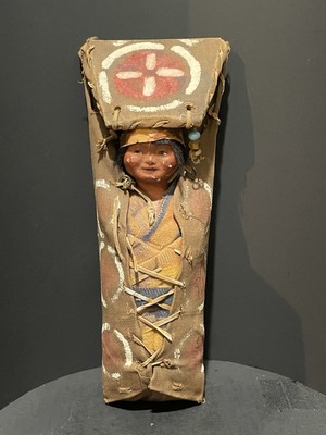 Skookum Indianer Puppe 11,5 Zoll alt Souvenir Geschenk