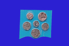 2024 ROYAL MINT DEFINITIVE 6 COIN SET From 1p to 50p BUNC.