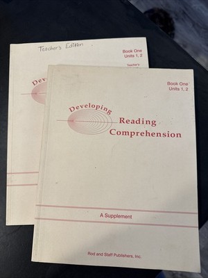 Developing Reading Comprehension Teachers Book 1 And Student Book Rod & Staff
