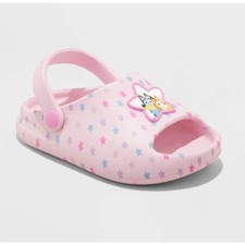 Bluey Toddler Girls Pink Star Comfort Clog Sandals Slingback Shoes Size 9T