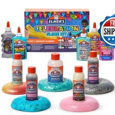 Elmer's Celebration Slime Kit 10 Count - Slime Supplies with Activators and