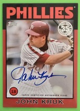 2021 Topps - 1986 Topps Baseball Autographs John Kruk 35th Anniversary #7/25