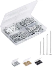 Mr. Pen- Nail Assortment Kit, 600 Pcs, 4 Sizes, Silver, Small 600 Silver 