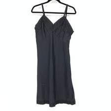 Vintage Penneys Adonna Slip Lingerie Dress Womens Sz 38 Medium Black