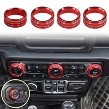 Air Conditioner Headlight Switch Knob Cover Trim for 2018-2026 Jeep Wrangler JT