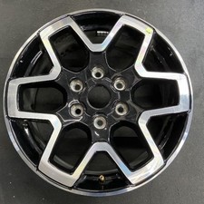 Ford Machined Black Bronco Factory Wheel 18x7.5 2021-2025 Rim OEM Alloy 10389