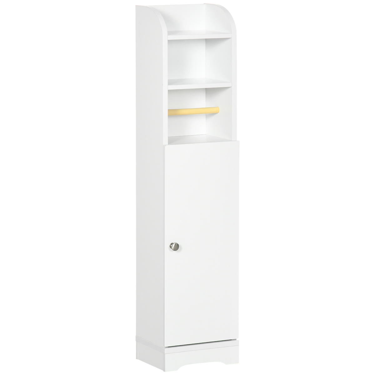Rackhams White Multi-Storage Narrow Bathroom Cabinet - Image 2
