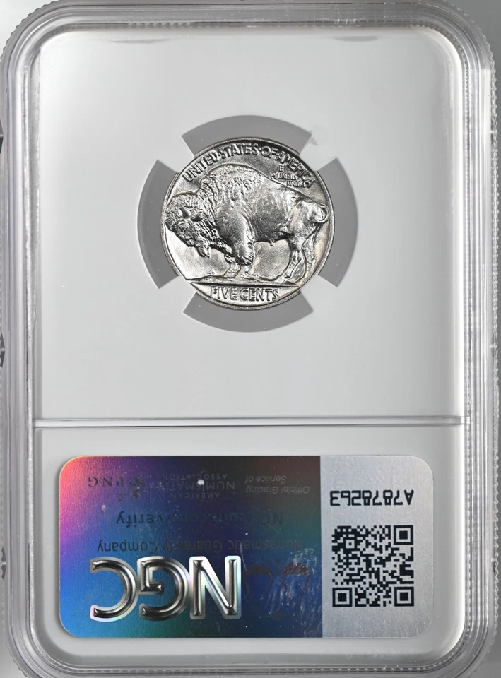 1937-P  5C BUFFALO NICKEL  "PHILADELPHIA MINT"   NGC MS67 #8344658-012 - Image 4 of 4