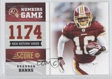 2012 Score Numbers Game Brandon Banks #13 0a1