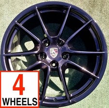PERFECT Factory Porsche Cayman Boxster Wheels OEM 20 in Black Edition Carrera S