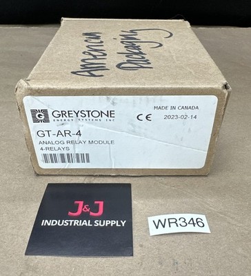 NEW OPEN BOX- Greystone Energy Systems GT-AR-4 Analog Relay Module 4-Relays