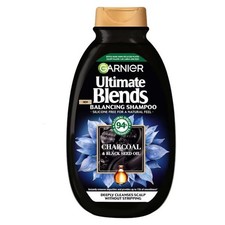 3 x Garnier Ultimate Blends Charcoal Balancing Shampoo 300ml 16.94 per litre