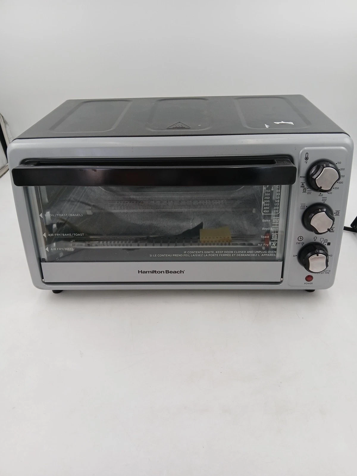 Hamilton Beach Air Fry Toaster Oven Silver Baking Timer Multi-Function Electric
Opens in a new windo