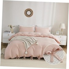 Pink Duvet Cover Queen 90x90 Inch , 3 Queen 90" x 90" Pink No Comforter 