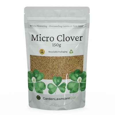 Micro Klee Samen UK für Rasen und Gründüngung - 100% 150g, grün, weiß 