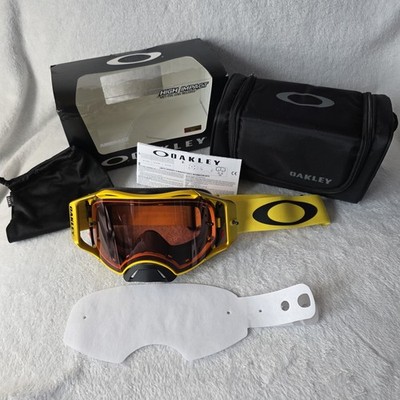 Oakley Airbrake MX Brille Moto Yellow Prizm Bronze Gläser Boxed Motocross Enduro