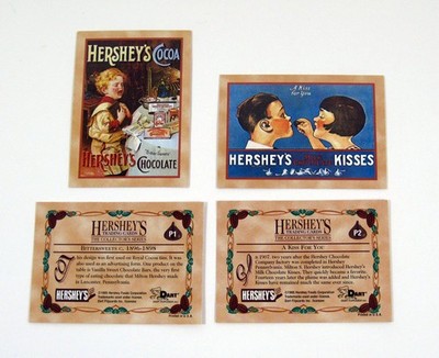 1995 Dart Flipcards Hershey's The Collector's Series Promo Card Set (2) Nm/Mt
