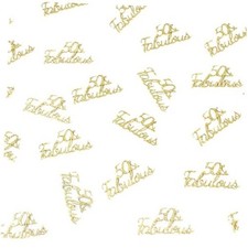 Happy Birthday Party Table Confetti Glitter Gold 50 and Fabulous Table Scatter