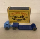 Matchbox Lesney No. 27A Low Loader with box Light / Dark Blue Version Rare