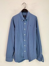 Abercrombie  Fitch Blue Geometric Shirt Button Down Long Sleeve Casual L UK
