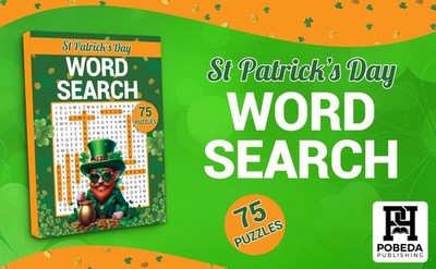 St. Patrick's Day Word Search Large Print: 75 Irish Holiday Themed Puzzles