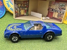1977 Hot Wheels Hot Bird Blue Firebird Trans Am Hong Kong HTF Variation Diecast