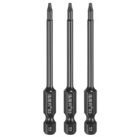"3Er-Set T7 Magnet-Torx-Bits FüR 1/4\\\" Sechskant, 75Mm, Schwarz"