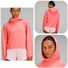 Lululemon airwrap Modal pullover hoodie, Coral Size 10