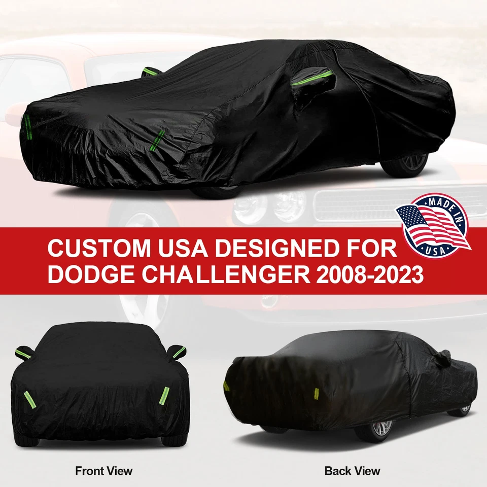 CUBIERTA DE COCHE Completa Impermeable para Dodge Challenger 2008-2023 Protección contra Todo Clima Foto 2 de 4