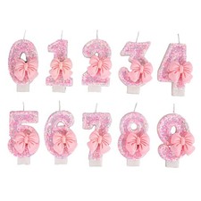 Candele per Decorare Torte con Numeri Simpatico Rosa per Bambina Dec7306