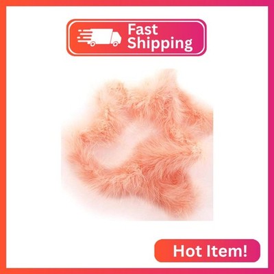 Skinny Marabou Feather Boa - 2 Yards - Peach