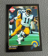 1992 Collector's Edge - Jim Everett #84 Los Angeles Rams Football Card