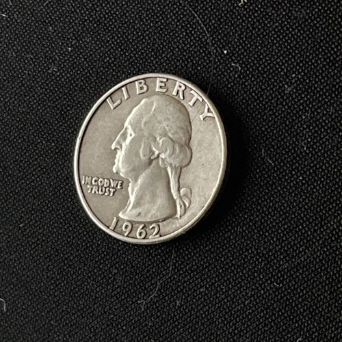 1962 D WASHINGTON QUARTER, CIRCULATED, UNGRADED, GOOD CONDITION