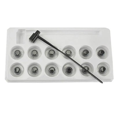 7 Star Needle Plum Blossom Dermal Hammer Set 13pcs Replaceable Heads Kit Therapy