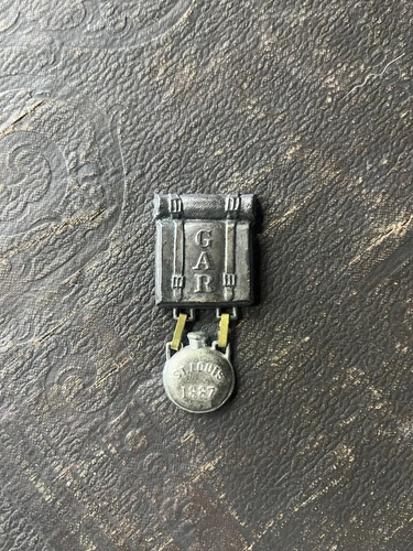 GAR ST LOUIS MEDAL PIN 1887