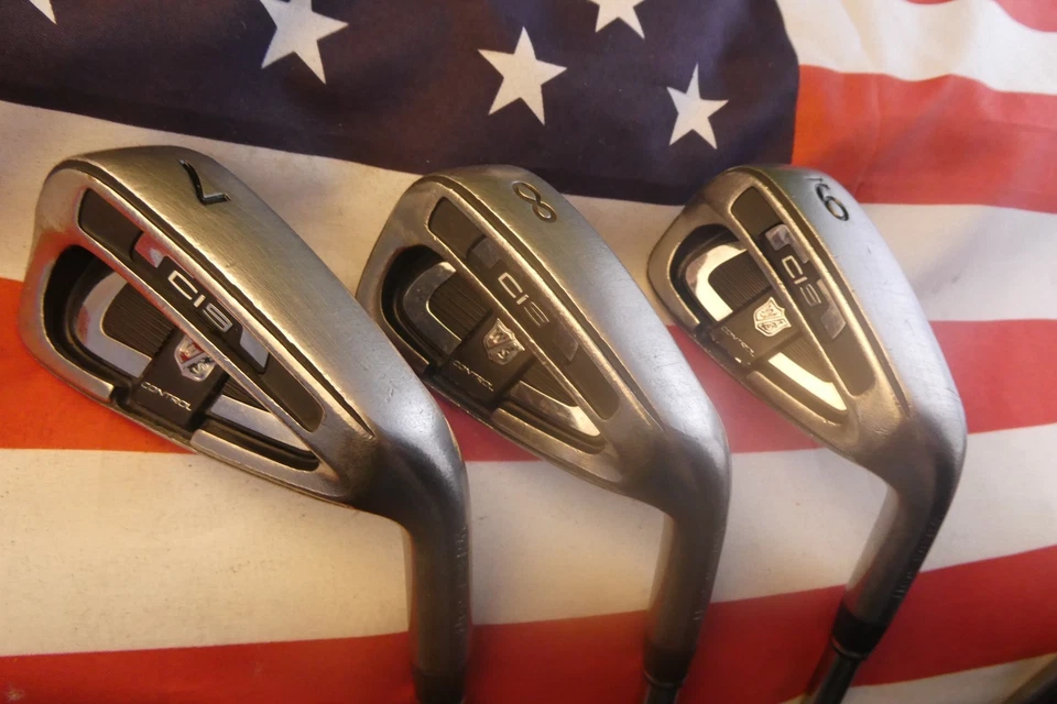 Juego de hierros de control Wilson Staff CI9 4-PW + GW varillas de acero flexibles regulares EXCELENTE Foto 4 de 4