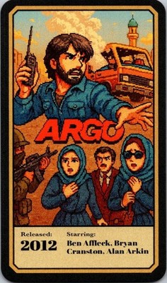 2025 Zendecks Movies ARGO art card Free Ship