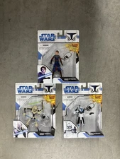 Lot of 3 Star Wars Clone Wars Keychains All New Sealed