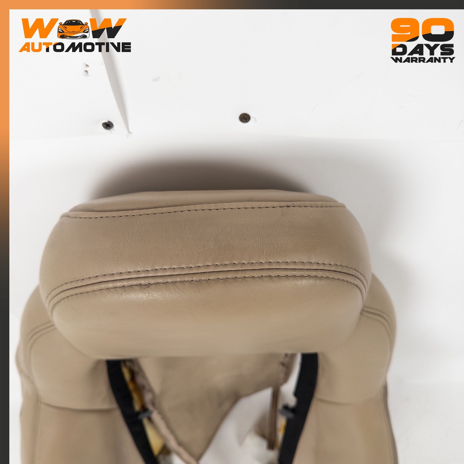 07-10 CHEVROLET CORVETTE C6 FRONT RIGHT TOP UPPER SEAT CUSHION LEATHER BEIGE OEM